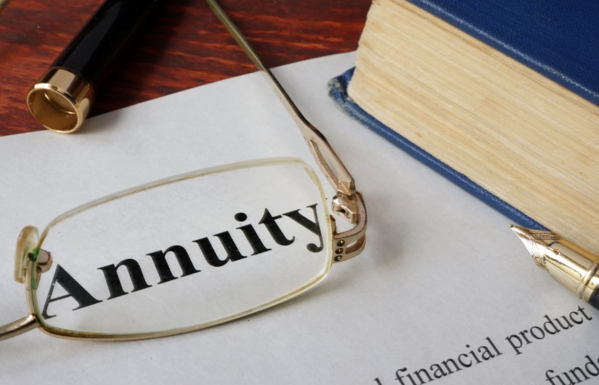 Annuities | Glasses magnifying the word Annuity
