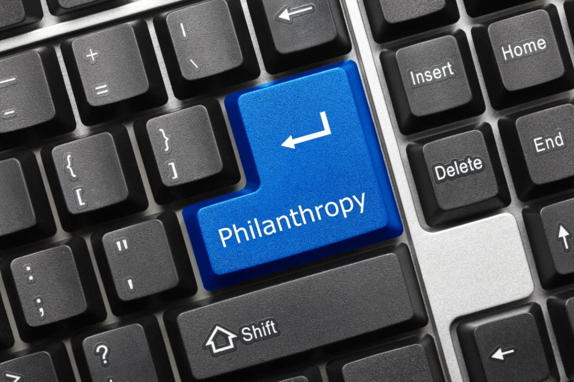 Basics of Private Foundations | Keyboard with a key that says Philanthropy