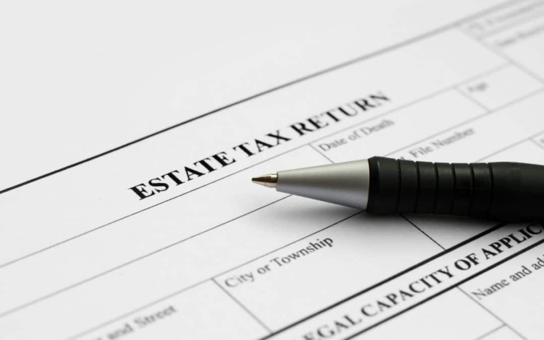 Minimizing Exposure to the Estate Tax | Pen resting on an estate tax return
